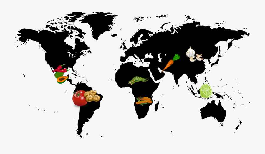 Kochi In World Map, Transparent Clipart