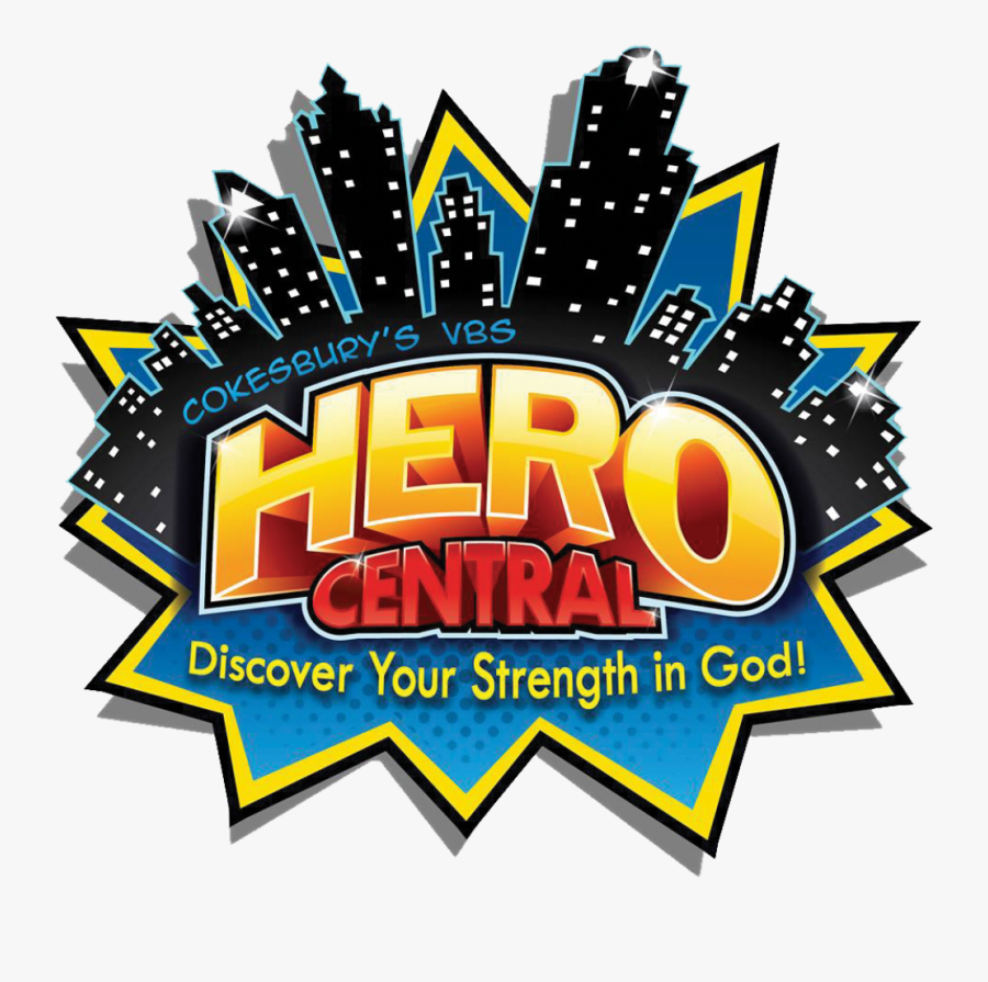 Vacation Bible School Hero Central, Transparent Clipart