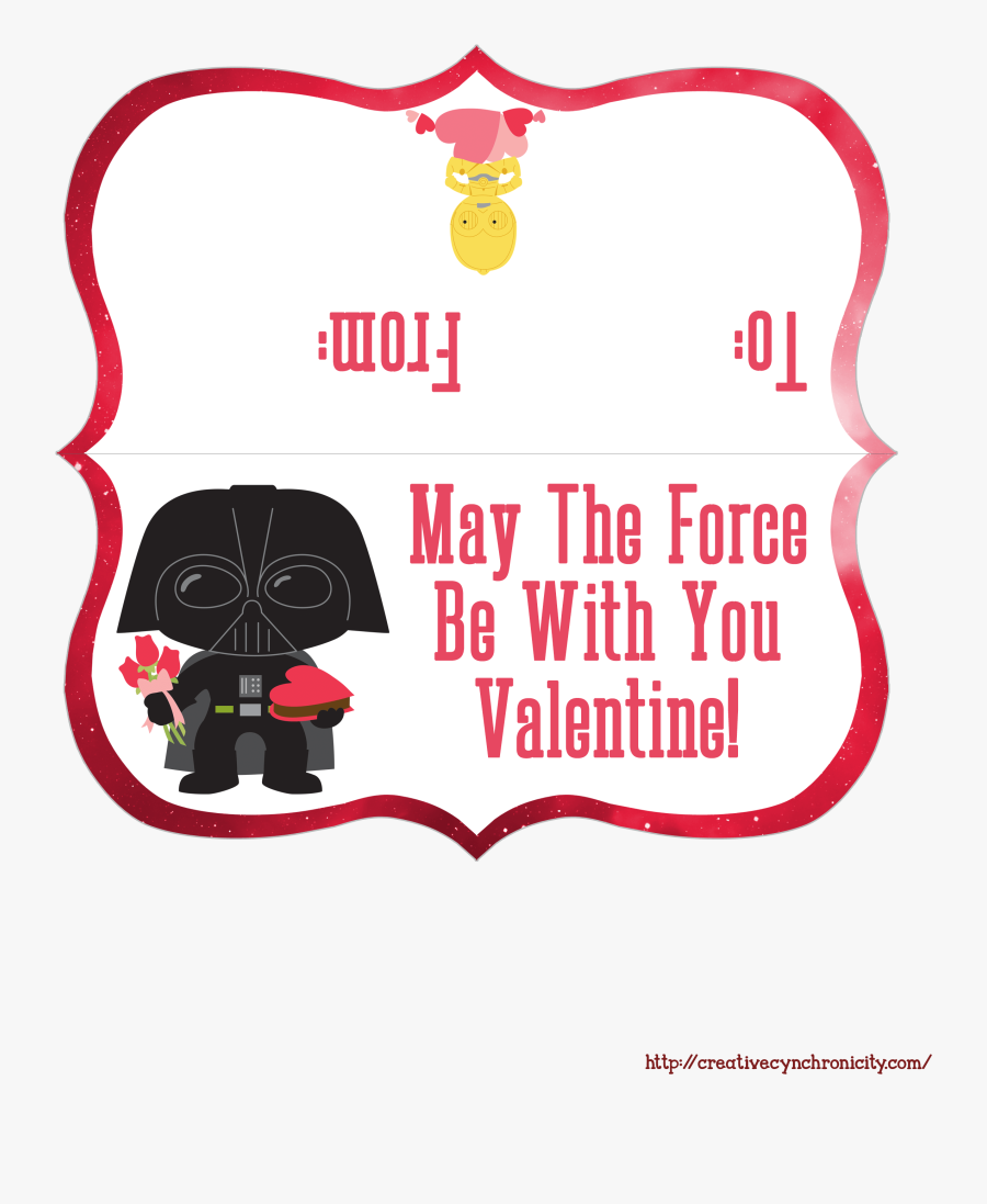 Star Wars Valentine Bag Topper - Poster, Transparent Clipart