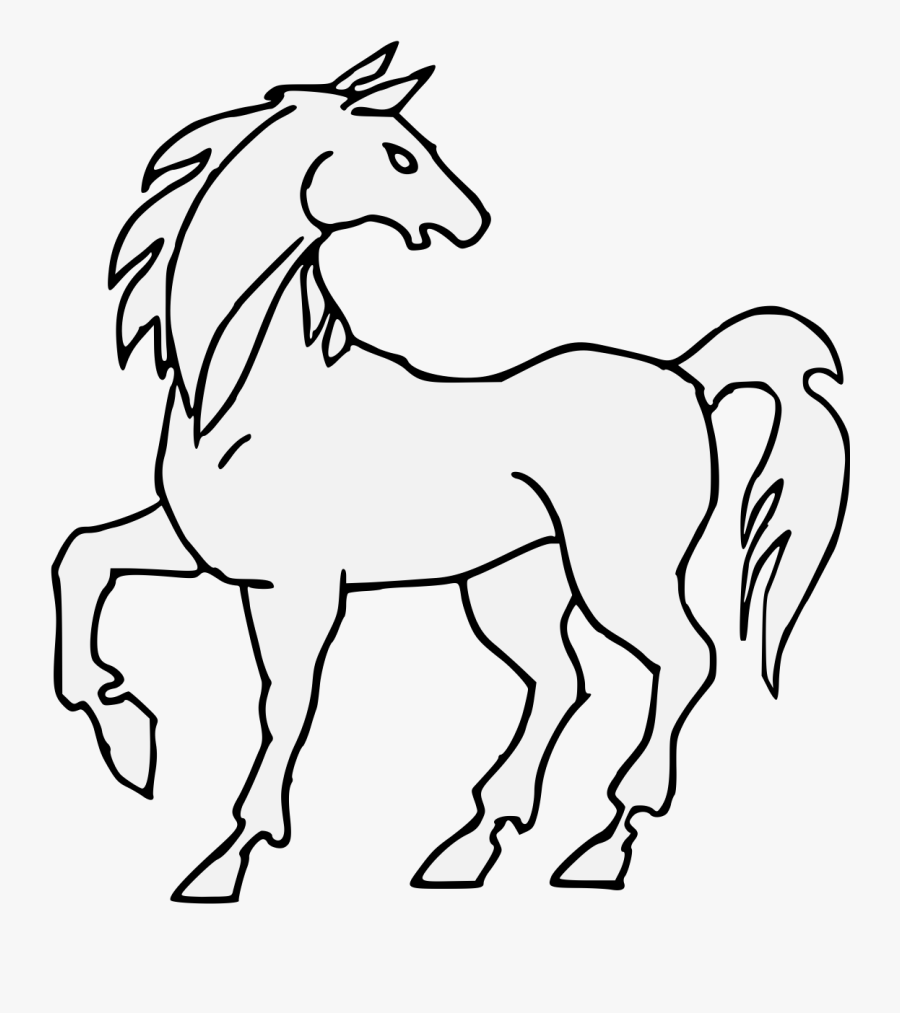 Horse Traceable, Transparent Clipart