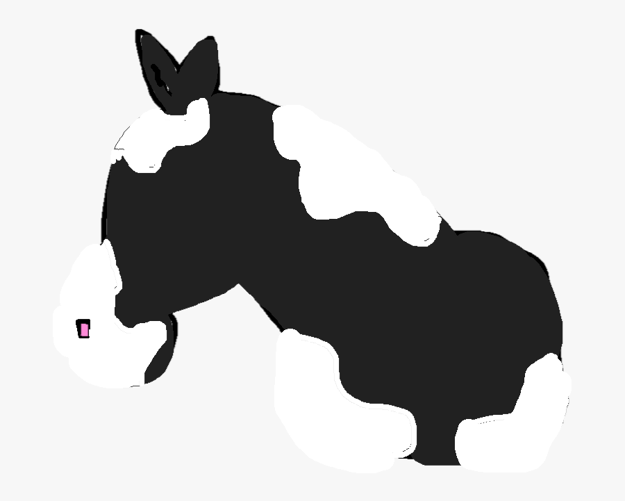 Horse Head Clip Art Black And White, Transparent Clipart