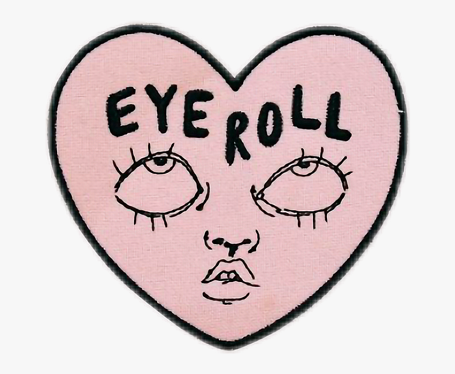 #eyes #heart #eyeroll, Transparent Clipart