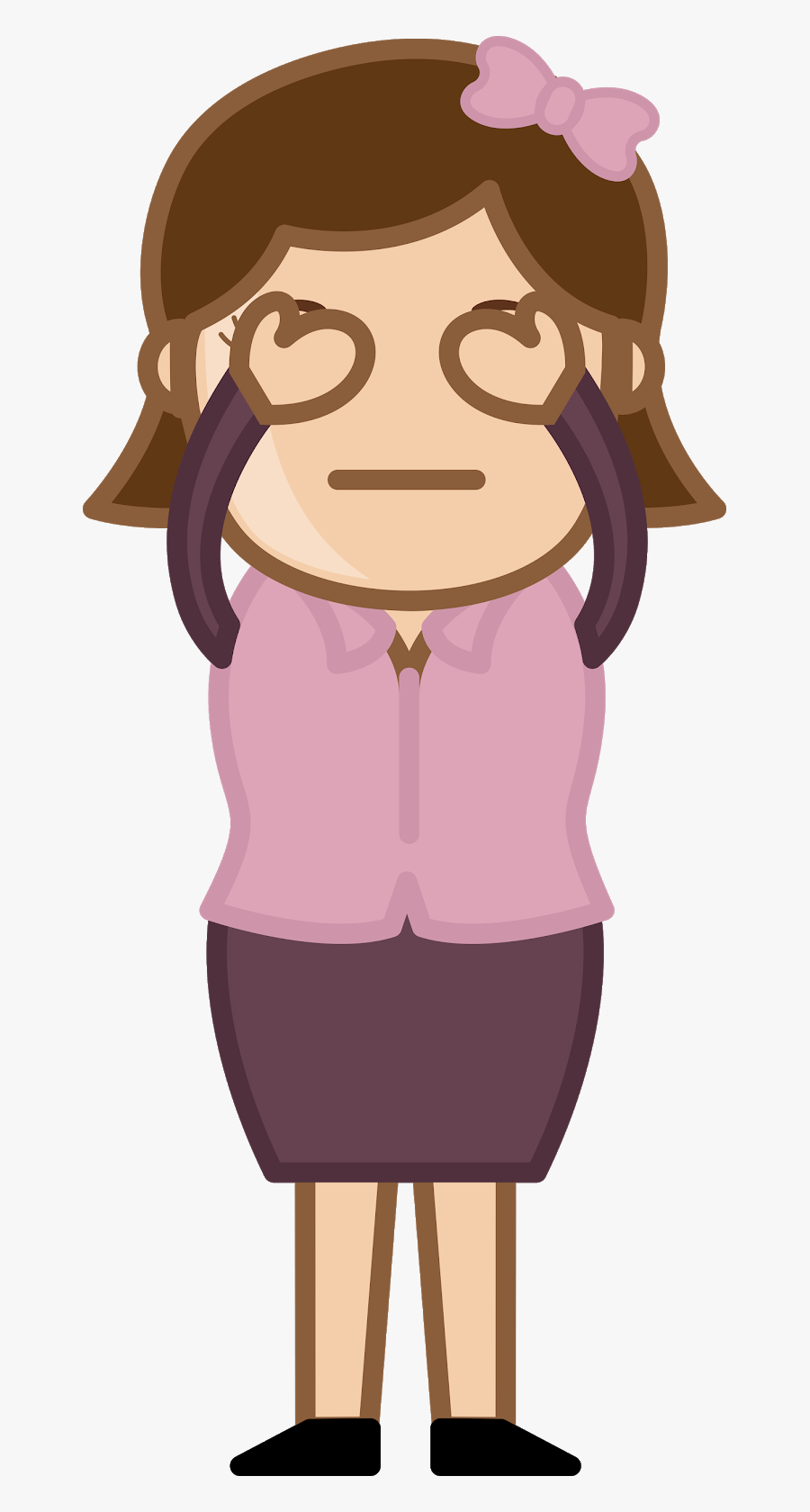 How Could I Have Done That - Feliz Mujer En Caricatura, Transparent Clipart