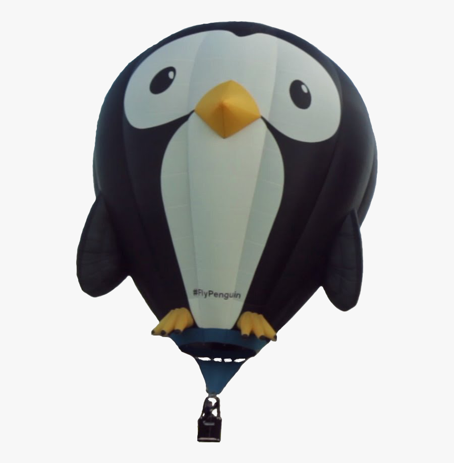 Transparent Hot Air Balloon Png - Penguin Hot Air Balloon, Transparent Clipart