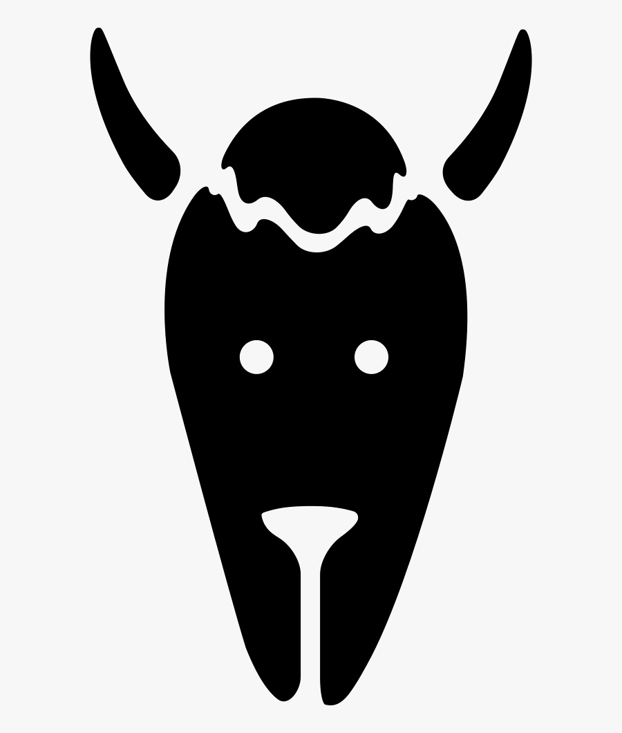 Bison Head, Transparent Clipart