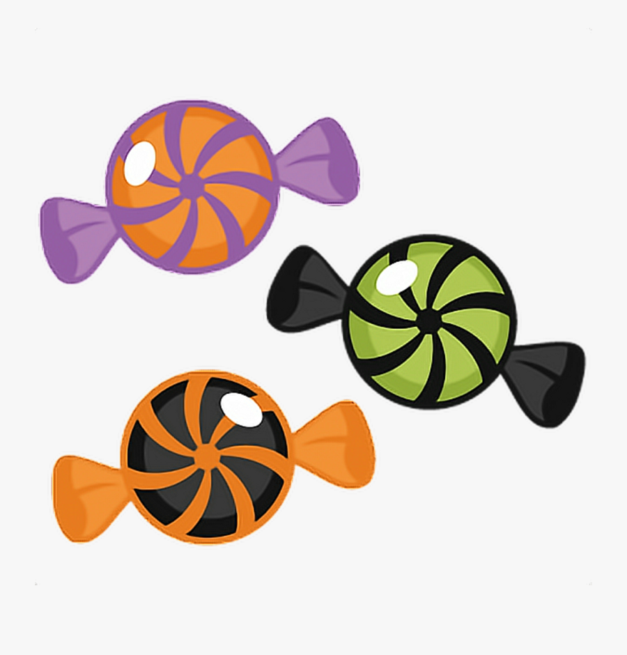 Caramelos Dulces Halloween Happyhalloween Terror - Transparent Background Halloween Candy Clipart, Transparent Clipart