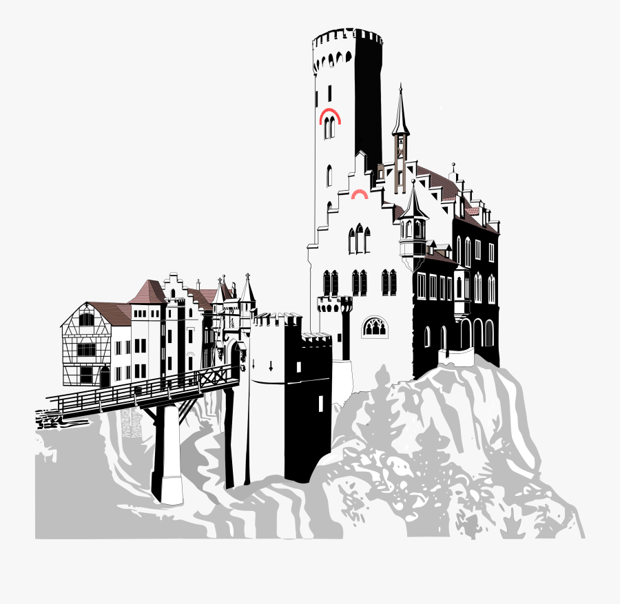 Lichtenstein Big Image Png - Schloss Lichtenstein Clipart, Transparent Clipart