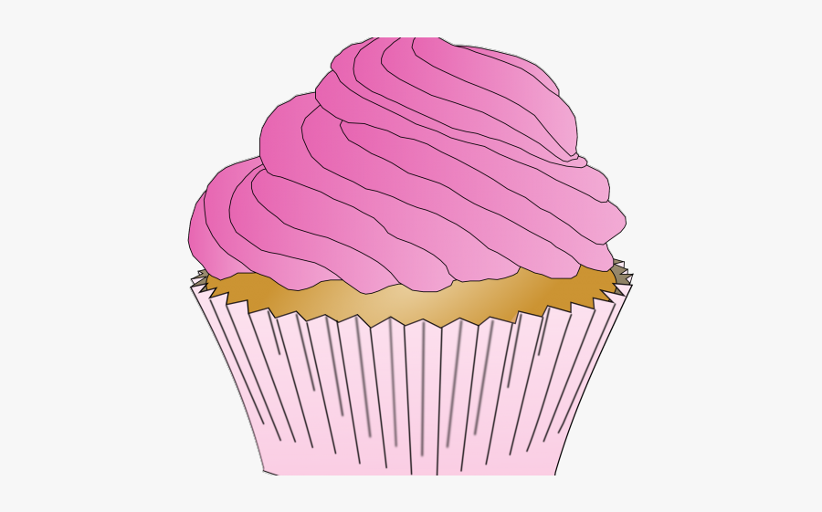 Clip Art Cupcake With Frosting, Transparent Clipart