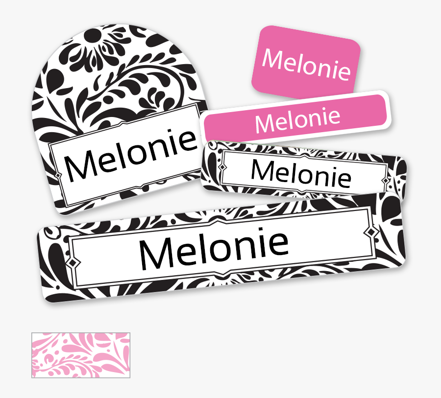 Filigree Back To School Labels For Kids - Paper, Transparent Clipart