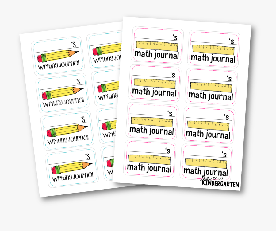 Writing Journal Labels Free, Transparent Clipart