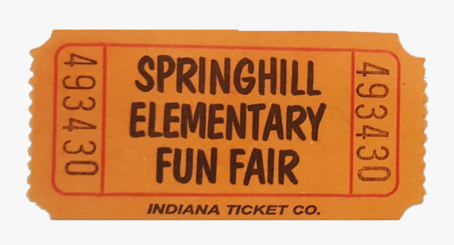 Fun Fair Ticket Stub - Signage, Transparent Clipart