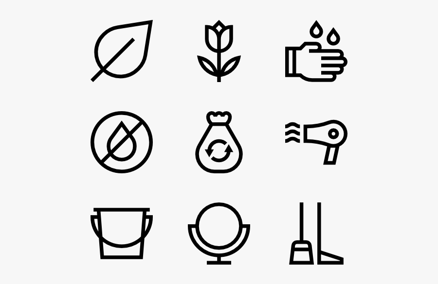 Cleaning - Icons Application, Transparent Clipart