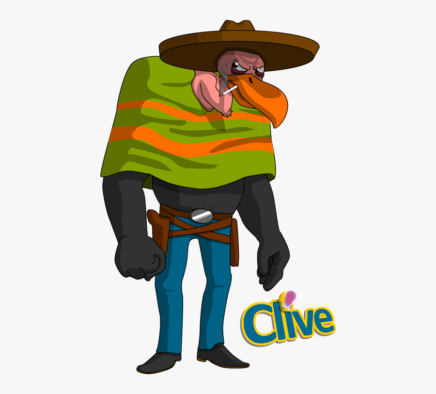 Vulture Wild West, Transparent Clipart