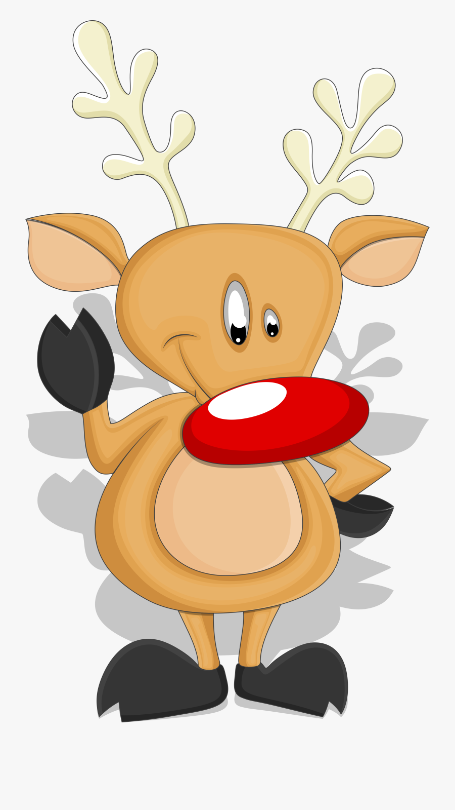 Reindeer Christmas Characters Png, Transparent Clipart