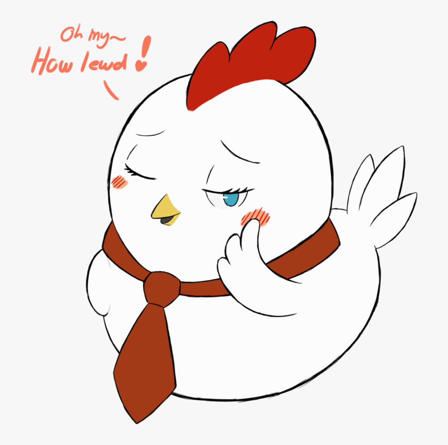 Hen Wearing A - Hen Using A Tie, Transparent Clipart