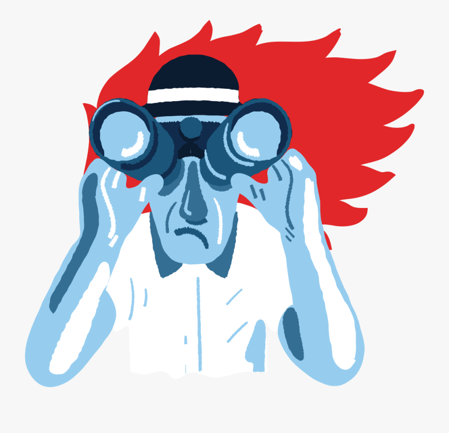 Searching Illustration, Transparent Clipart