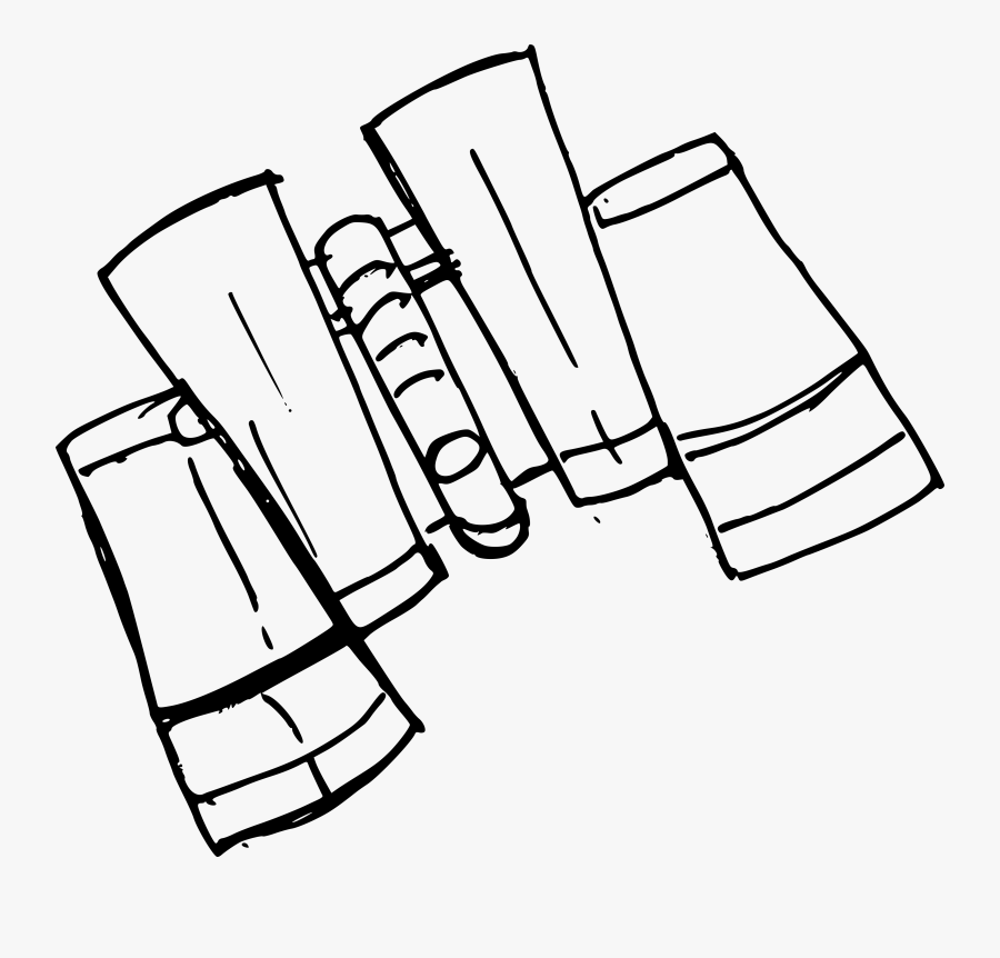 Binoculars Drawing Old - Drawing, Transparent Clipart