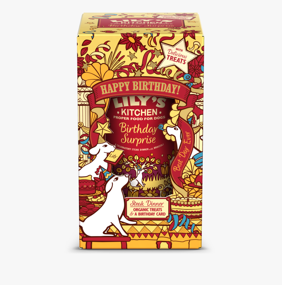 Birthday Surprise For Dogs - Lilys Kitchen Happy Birthday, Transparent Clipart
