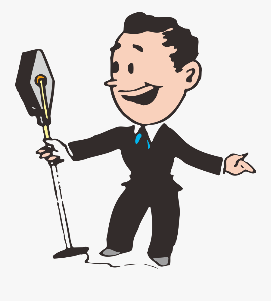Transparent Person Speaker Clipart - Man Speech Cartoon Transparent, Transparent Clipart