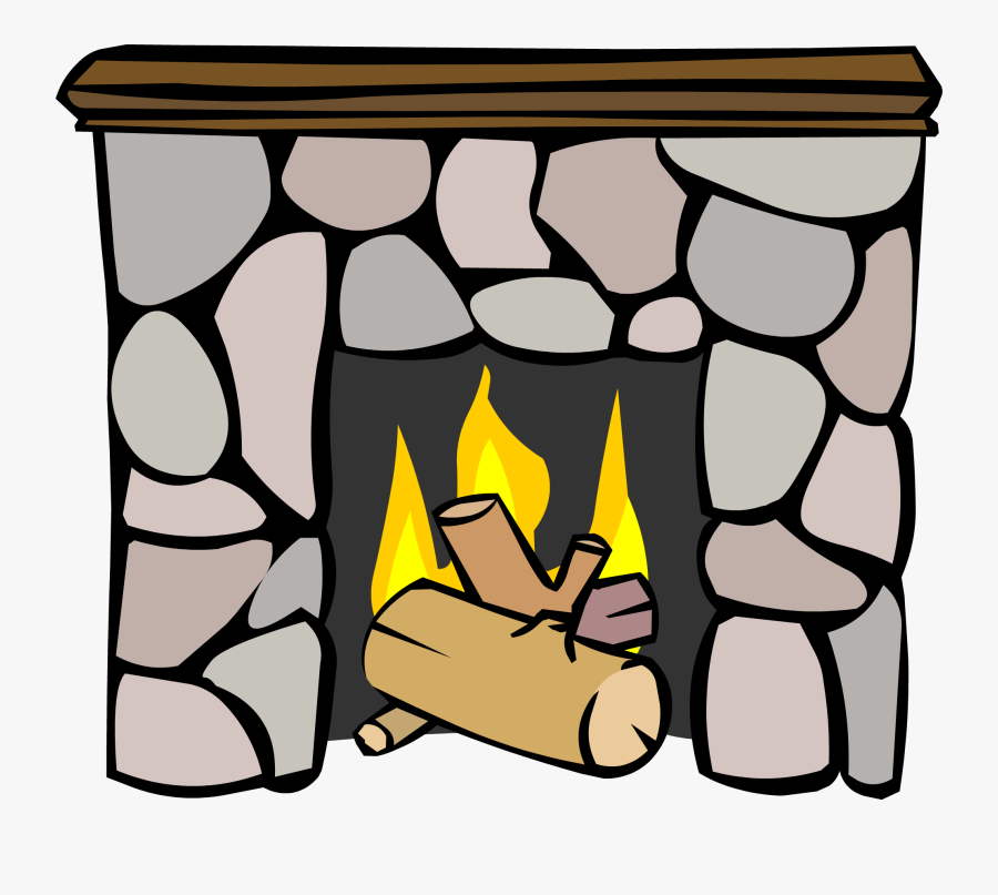 Fireplace Clipart Cozy Fireplace - Club Penguin Fireplace, Transparent Clipart