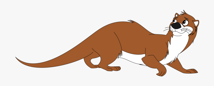 River Otter Drawing - Cartoon Otter Drawing Png, Transparent Clipart