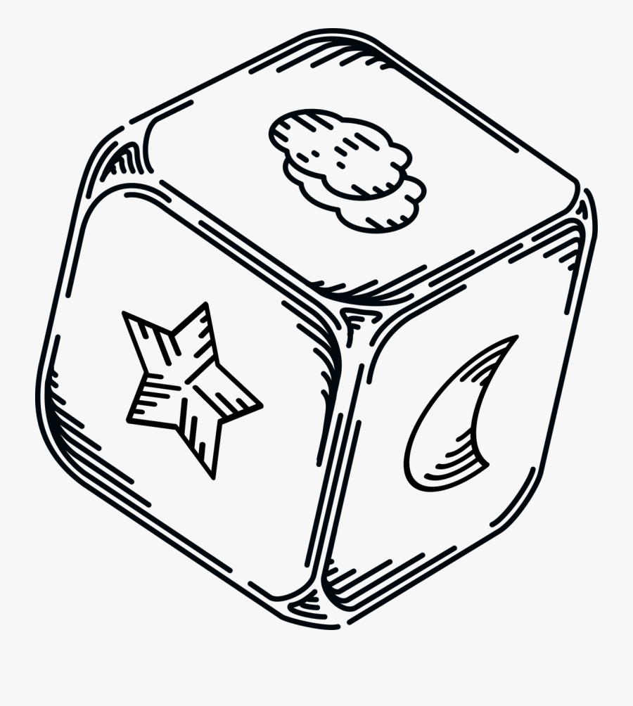 Baby Child Cube - Blank Dice Clipart, Transparent Clipart