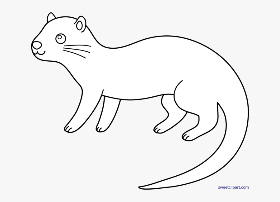 Clip Art Sweet - Otter Clip Art Black And White, Transparent Clipart