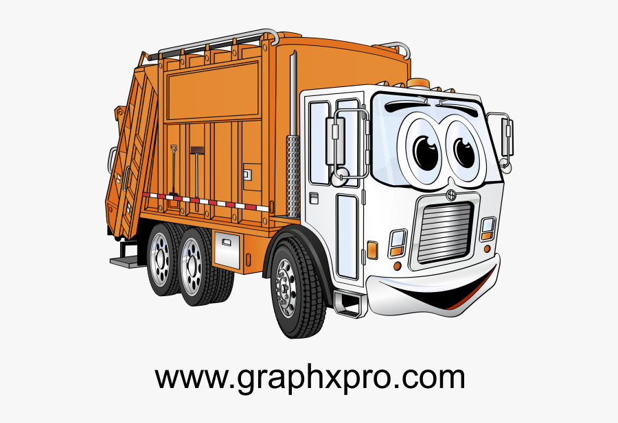 Transparent Dump Clipart - Clipart Cartoon Garbage Truck, Transparent Clipart