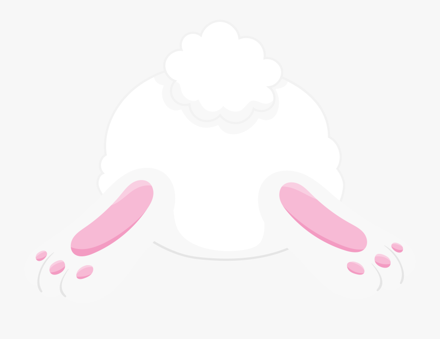 Clipart Bunny Back, Transparent Clipart
