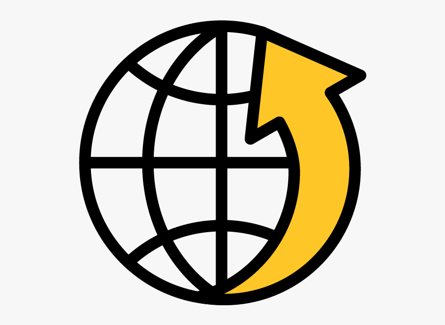 Globearrow - Global Marketplace Icon, Transparent Clipart