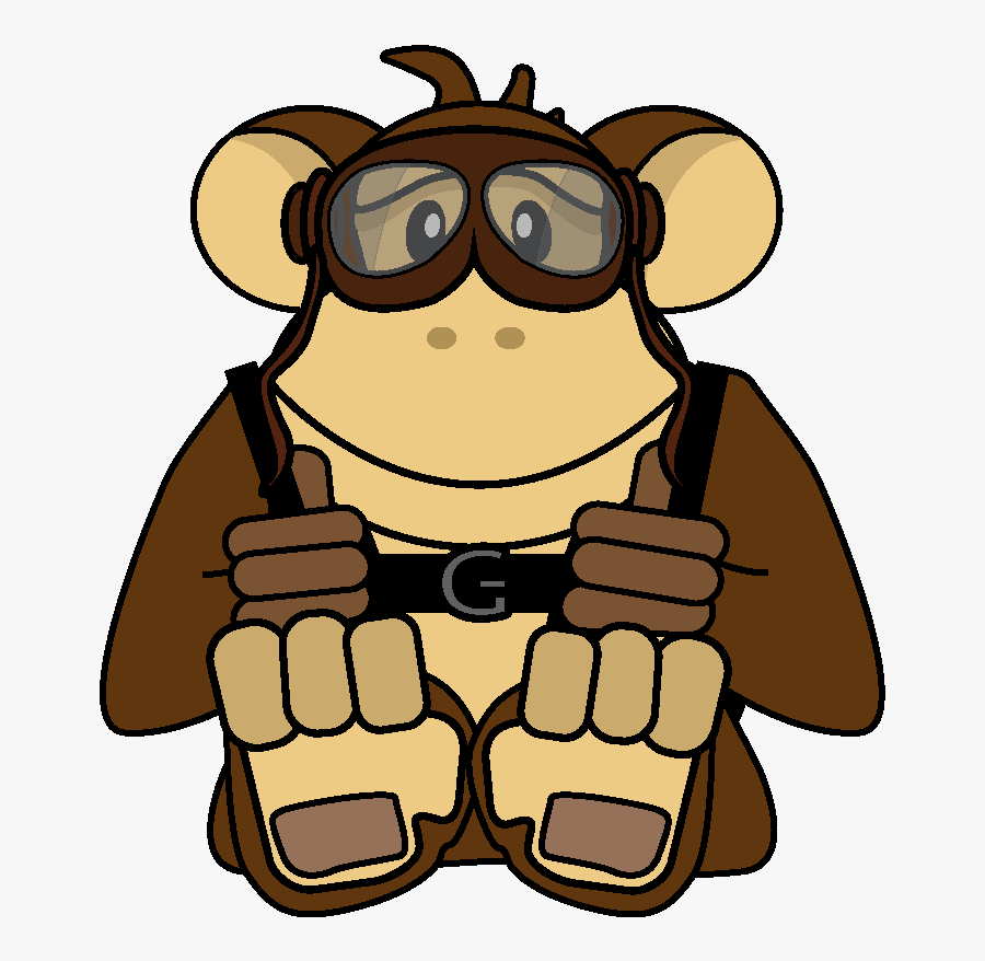 Flyingmonkey - Monkey Rowing, Transparent Clipart