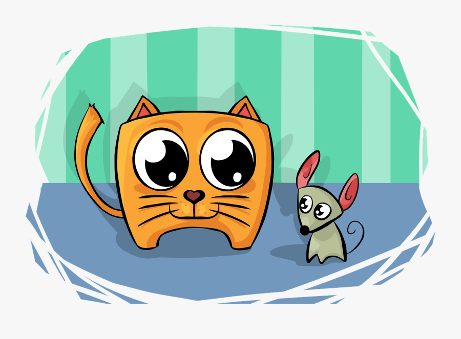 Cat Mouse Friend Free Picture - Besties Forever, Transparent Clipart