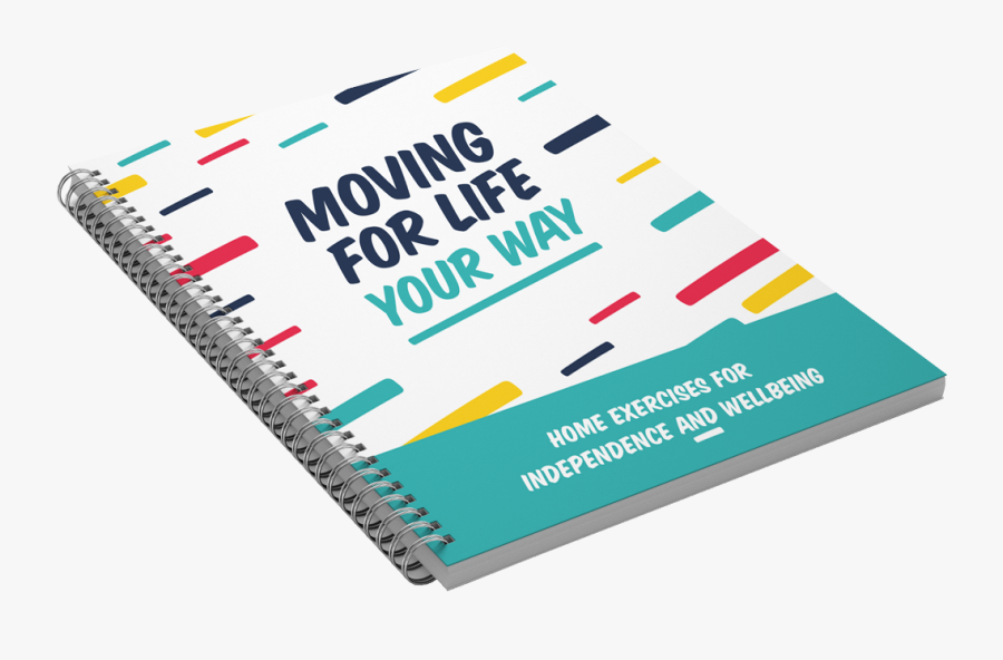 Active Ageing Moving For Life Cover Mockup For Web - Self-help Book, Transparent Clipart