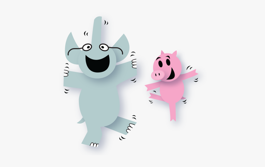 Firststagetemplate Elephantpiggie 2019 Left - Elephant And Piggie 2019, Transparent Clipart