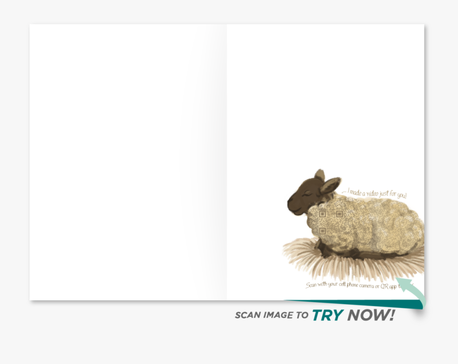 6 Christmas Card - Sheep, Transparent Clipart