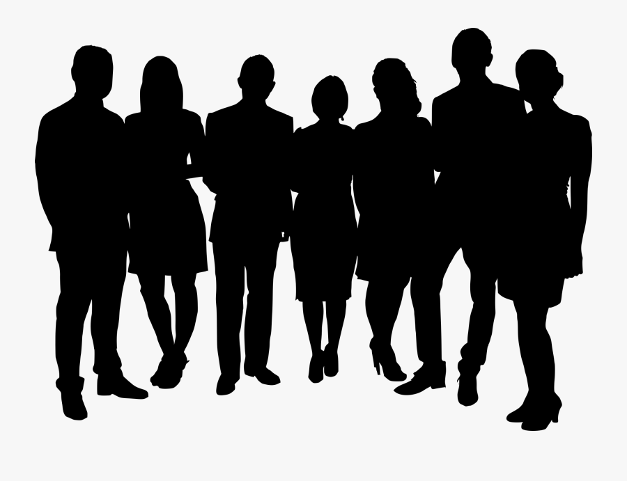 Clip Art Group Silhouette Png - Silhouette Group Of People Png, Transparent Clipart