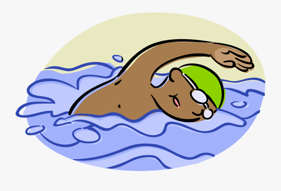 Competitive Swimmer Swims Backstroke - Forces Pictures With Arrows, Transparent Clipart