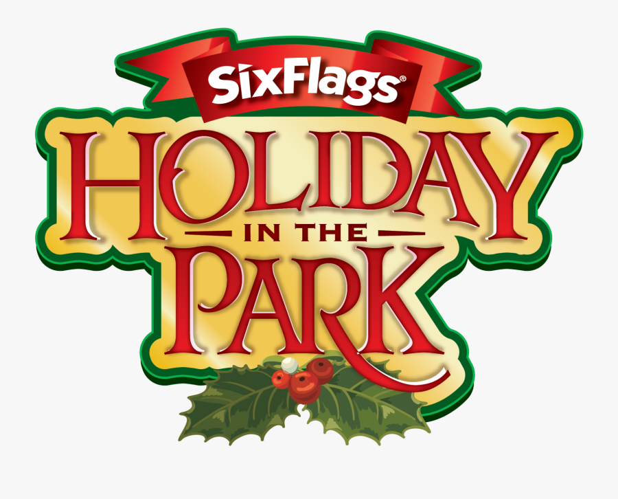 Merry Christmas Six Flags, Transparent Clipart