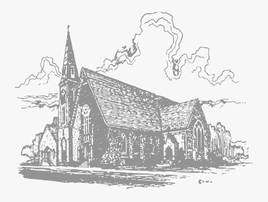 Catholic Drawing Gothic Church - Church Sketch Transparent, Transparent Clipart