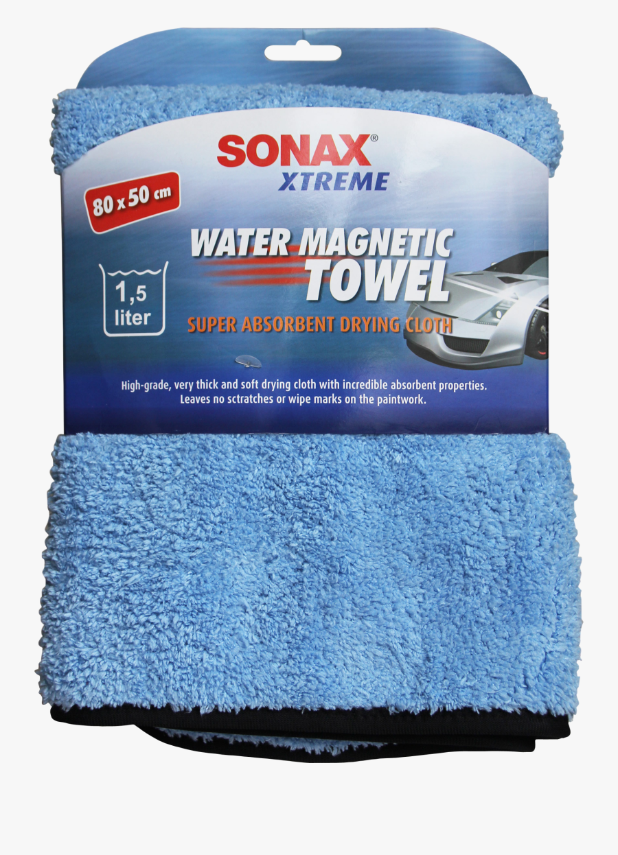 Towel Transparent Car Wash - Sonax Water Magnetic, Transparent Clipart