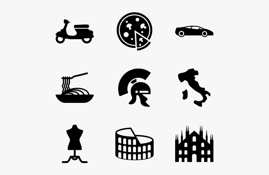 Italy Icon, Transparent Clipart