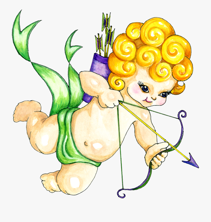 Free Cupid Graphic Transparent Png Files And Paint - Cartoon, Transparent Clipart