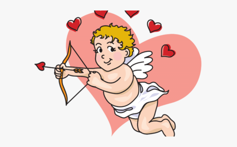Cute Borders Vectors Animated - Valentine's Day Symbols Cupid, Transparent Clipart