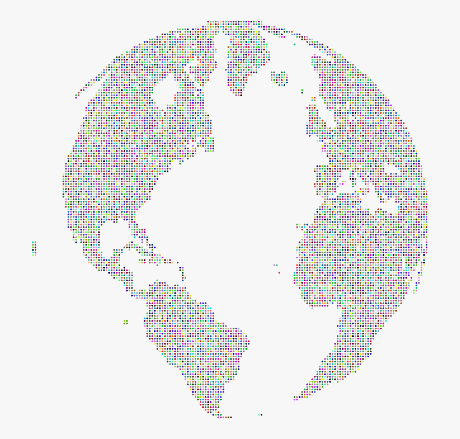 Globe Dots Prismatic - Globe Dots Png, Transparent Clipart