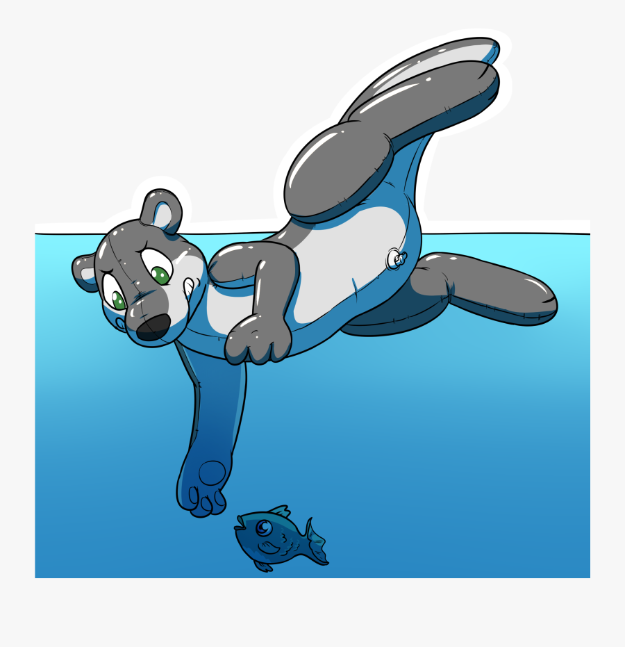 Transparent Inflatable Clipart - Otter Inflatable, Transparent Clipart