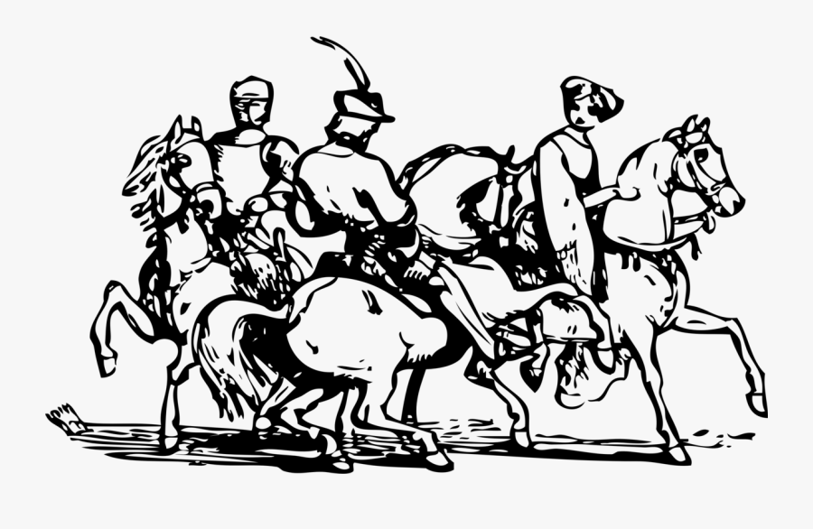 Art,people,monochrome Photography - Caballería Vector, Transparent Clipart