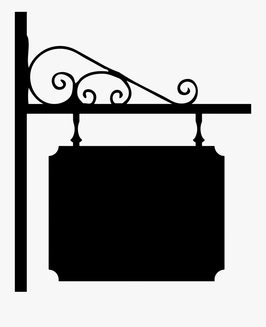 Wrought Iron Sign Icons - Wrought Iron Sign Png, Transparent Clipart