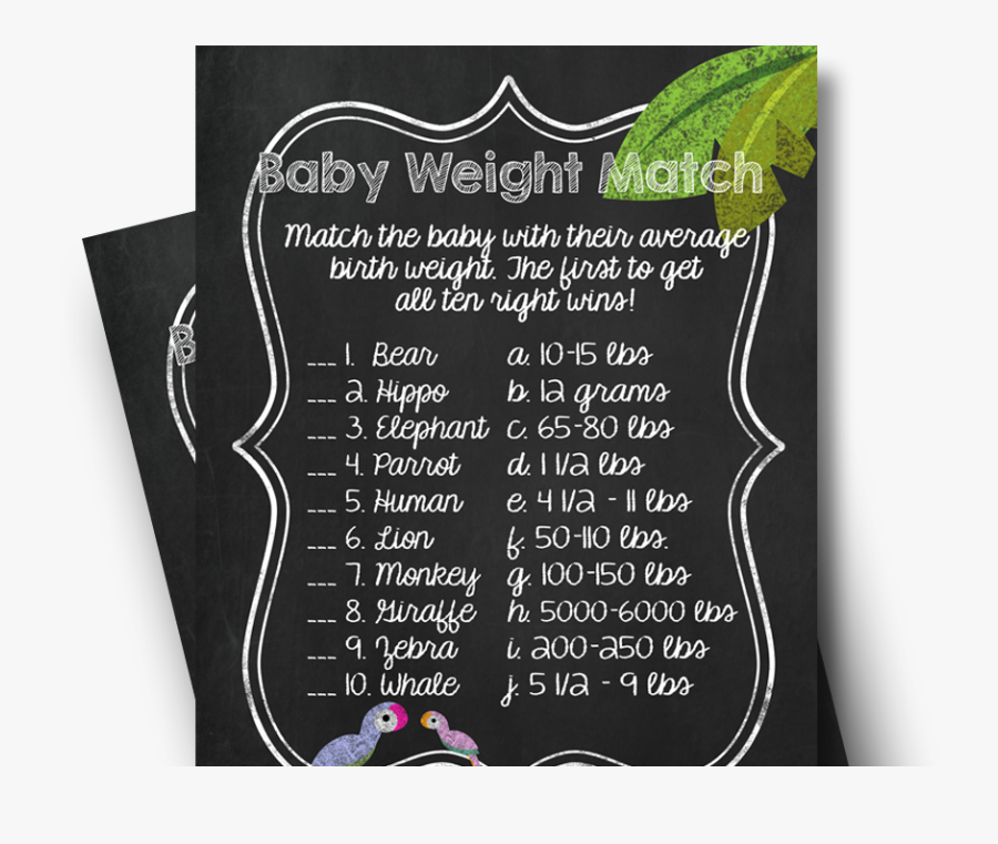 Chalkboard Baby Shower - Bridal Shower, Transparent Clipart