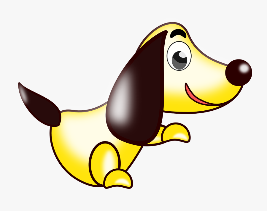 Dog Pet Yellow Free Picture - Cartoon Dog Yellow Png, Transparent Clipart