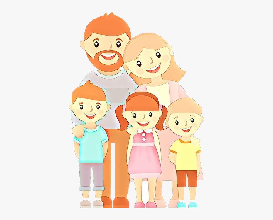 Family Child Image Parent Cartoon - Cartoon People No Background, Transparent Clipart